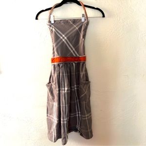 Plaid apron